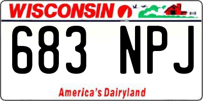 WI license plate 683NPJ