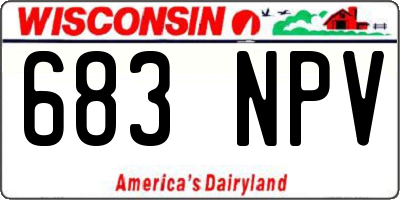 WI license plate 683NPV