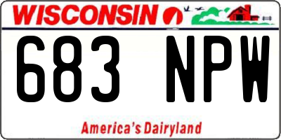 WI license plate 683NPW