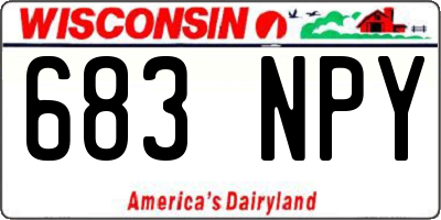 WI license plate 683NPY