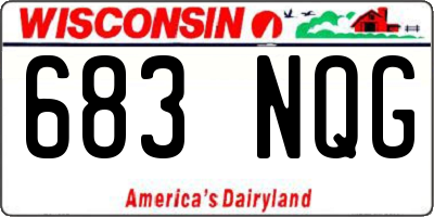 WI license plate 683NQG