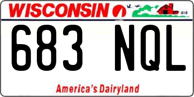 WI license plate 683NQL