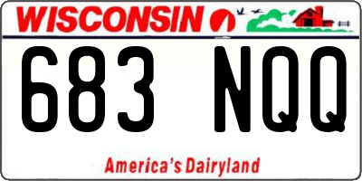 WI license plate 683NQQ