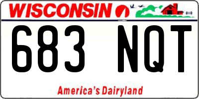 WI license plate 683NQT