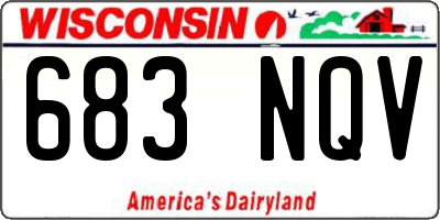 WI license plate 683NQV