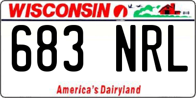 WI license plate 683NRL