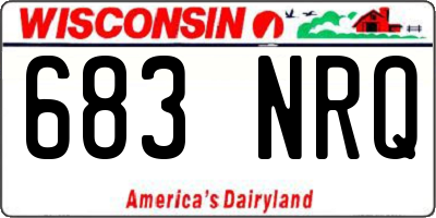 WI license plate 683NRQ