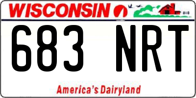 WI license plate 683NRT