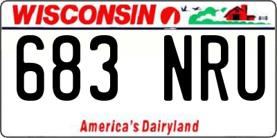 WI license plate 683NRU