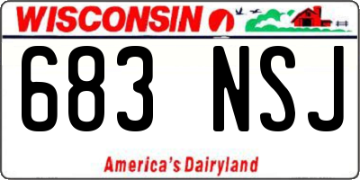 WI license plate 683NSJ