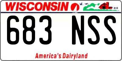 WI license plate 683NSS