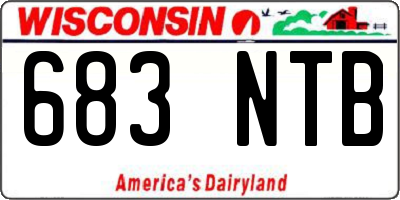 WI license plate 683NTB