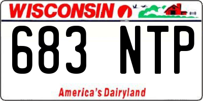 WI license plate 683NTP