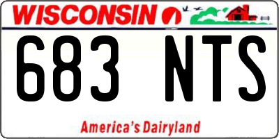 WI license plate 683NTS