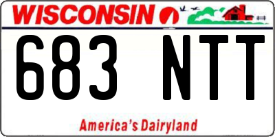WI license plate 683NTT