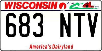 WI license plate 683NTV