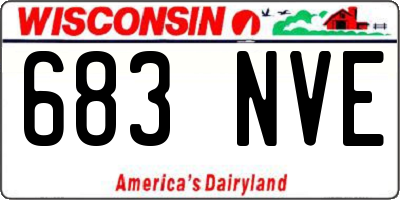 WI license plate 683NVE