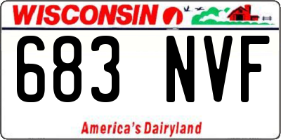 WI license plate 683NVF