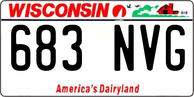 WI license plate 683NVG