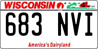 WI license plate 683NVI