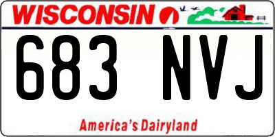 WI license plate 683NVJ