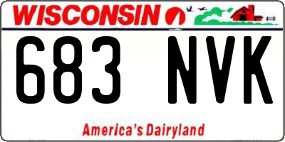 WI license plate 683NVK