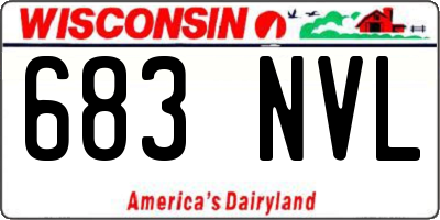 WI license plate 683NVL