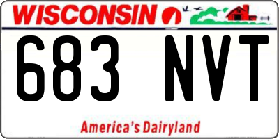 WI license plate 683NVT