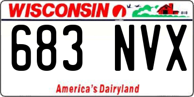 WI license plate 683NVX