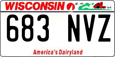 WI license plate 683NVZ