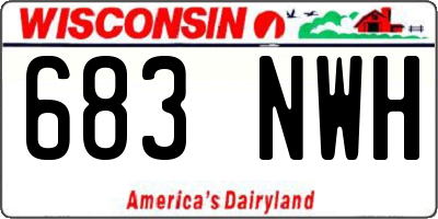 WI license plate 683NWH