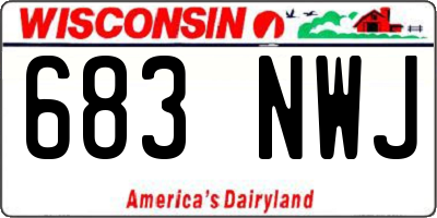 WI license plate 683NWJ