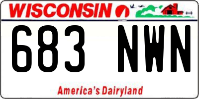 WI license plate 683NWN