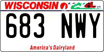 WI license plate 683NWY