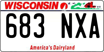 WI license plate 683NXA
