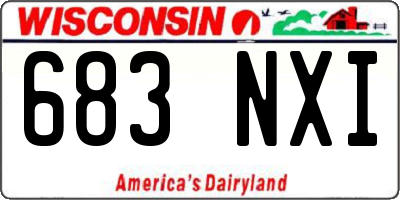 WI license plate 683NXI