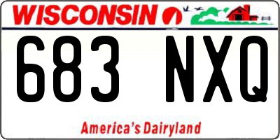 WI license plate 683NXQ