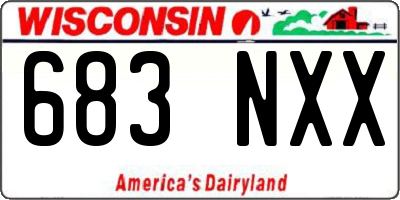 WI license plate 683NXX