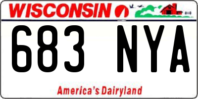 WI license plate 683NYA