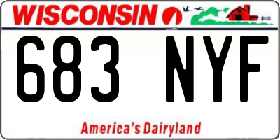 WI license plate 683NYF