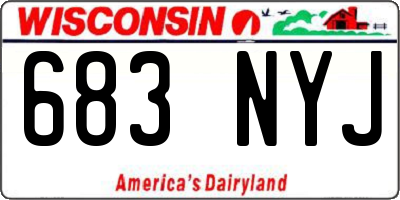 WI license plate 683NYJ