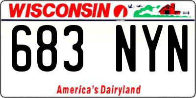WI license plate 683NYN