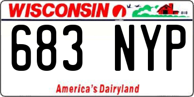 WI license plate 683NYP
