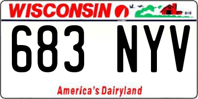 WI license plate 683NYV