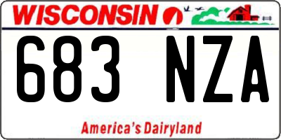 WI license plate 683NZA