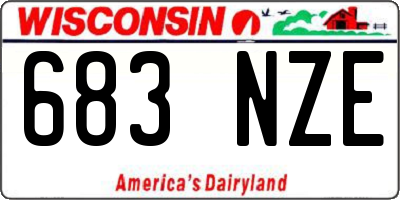WI license plate 683NZE