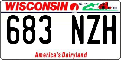 WI license plate 683NZH