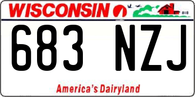 WI license plate 683NZJ