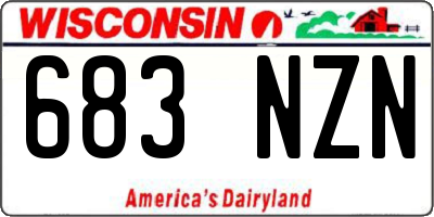 WI license plate 683NZN