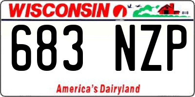 WI license plate 683NZP